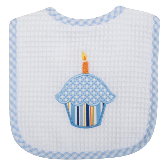 3 Marthas - Blue Birthday Feeding Bib