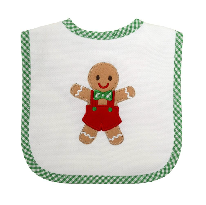 3 Marthas - Gingerbread Boy Feeding Bib