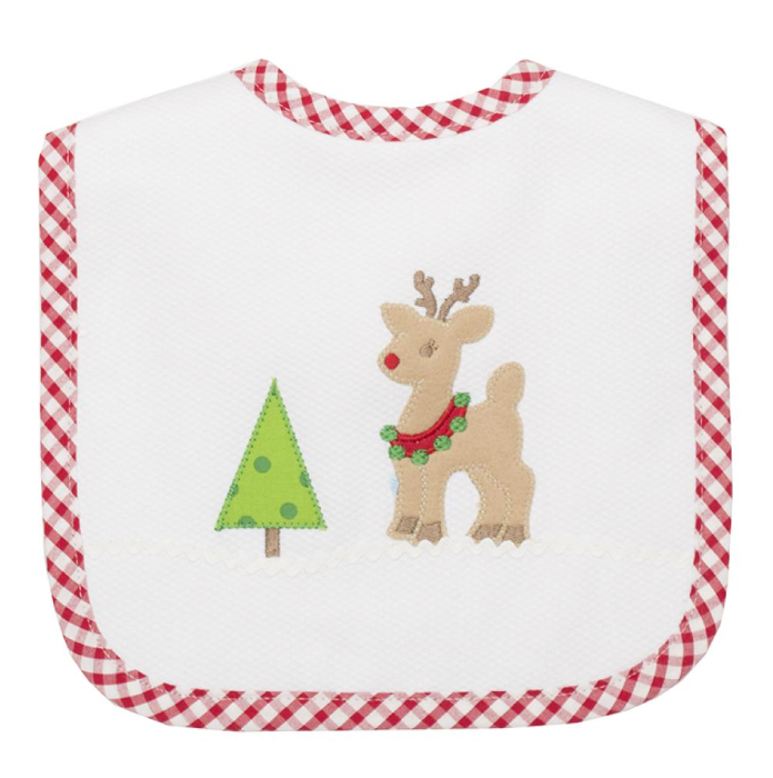 3 Marthas - Christmas Reindeer Feeding Bib
