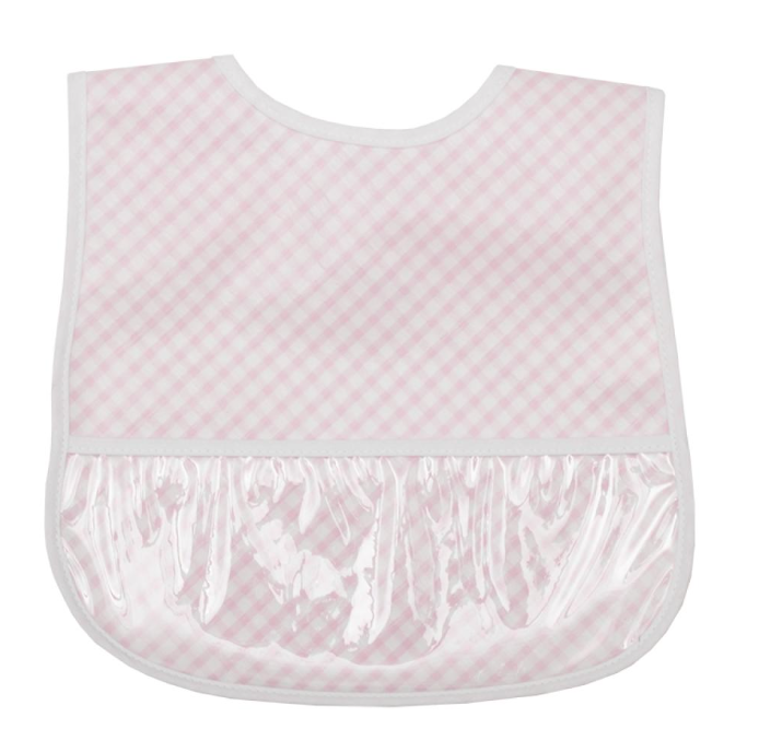 3 Marthas - Pink Check Laminated Bib