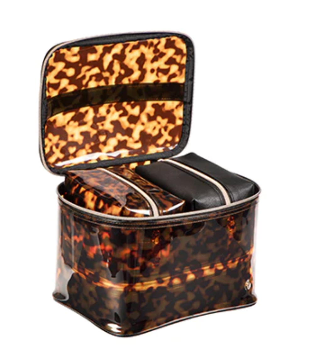 ハーモニー&サイエンス（ドテラ）マイカ＆書籍を含む手作りコスメセット（ケース付き MIAMI CLEARLY TORTOISE CHLOE TRAVEL ORGANIZER – The Oaks Apparel Co.