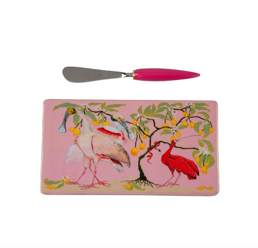 Spoonbill Birds Amelia Cutting Board