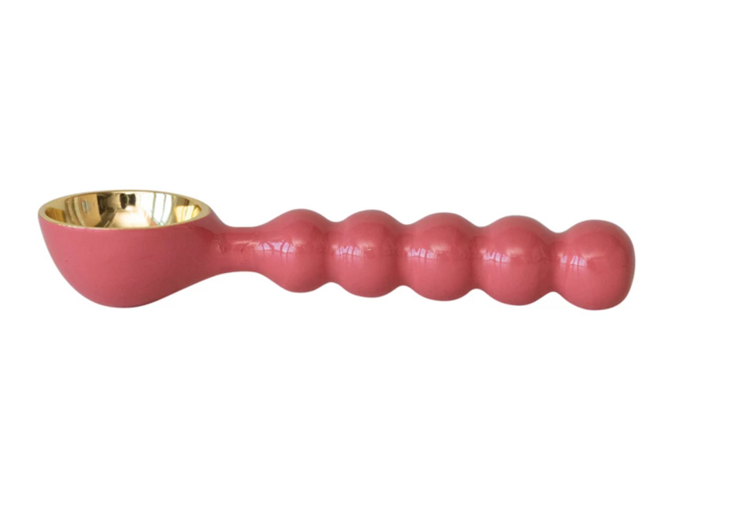 Enameled Aluminum Pink Ice Cream Scoop