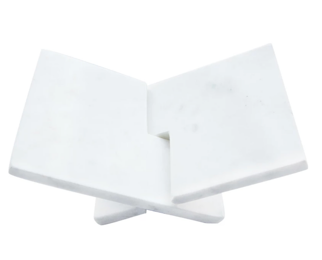 Interlocking Marble Book Holder