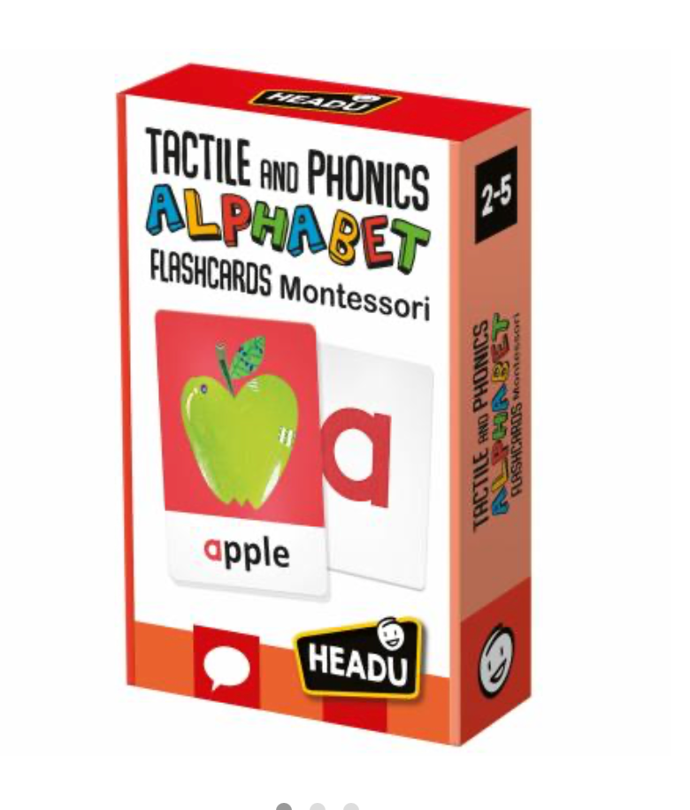 Montessori Flashcards Tactile and Phonics Alphabet