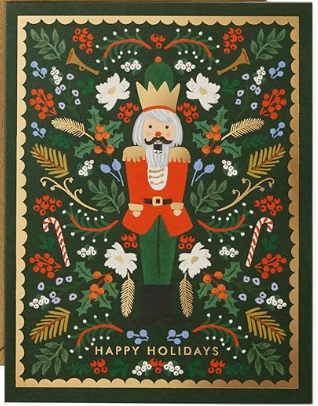 Rifle Paper- Boxed Set of Evergreen Nutcracker Cards