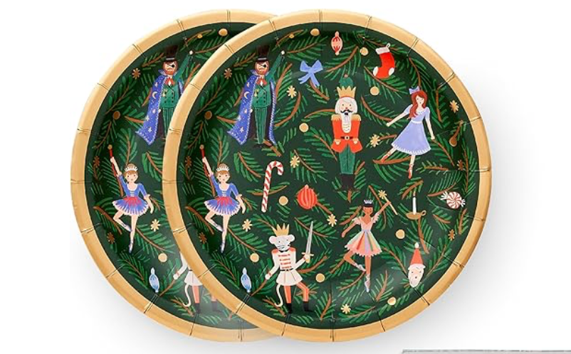 Rifle Paper- Nutcracker Porcelain Dessert Plate Set