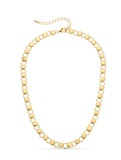 Open and Closed circles Collar Necklace