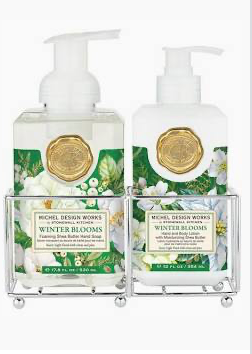 Winter Blooms Hand Care Caddy