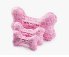Pink Checker Chewy Vuiton Bone- XL