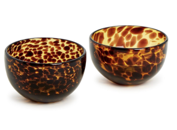 Handcrafted Tortoise Shell factory Glass Bowl