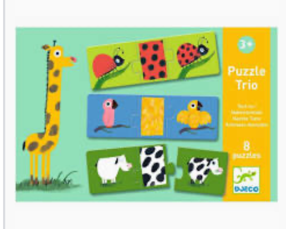 Puzzle Trio Naked Animals
