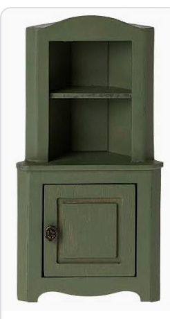 Corner Cabinet, Mouse- Dark Green