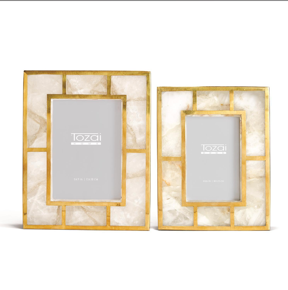 White Quartz Photo Frame