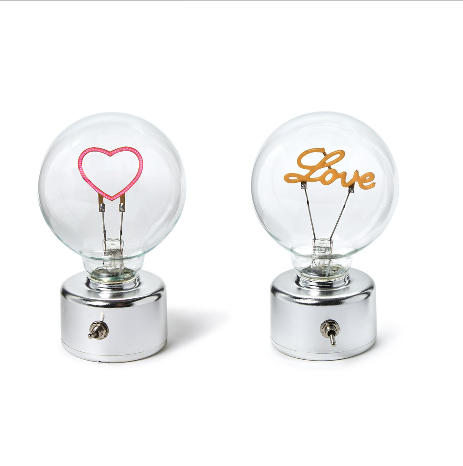 Message in a Bulb LED Decor in Gift Box Assorted 2 Designs