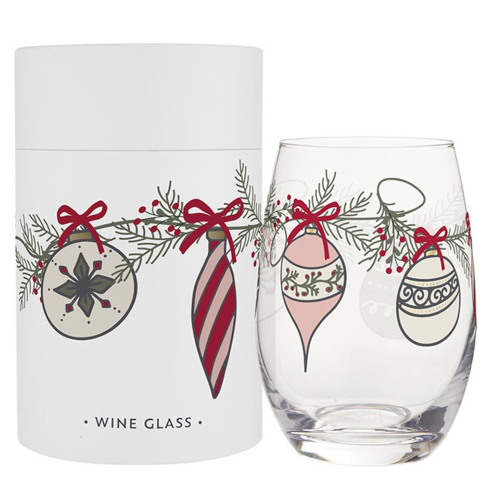 Stemless Wine Glass - Ornaments