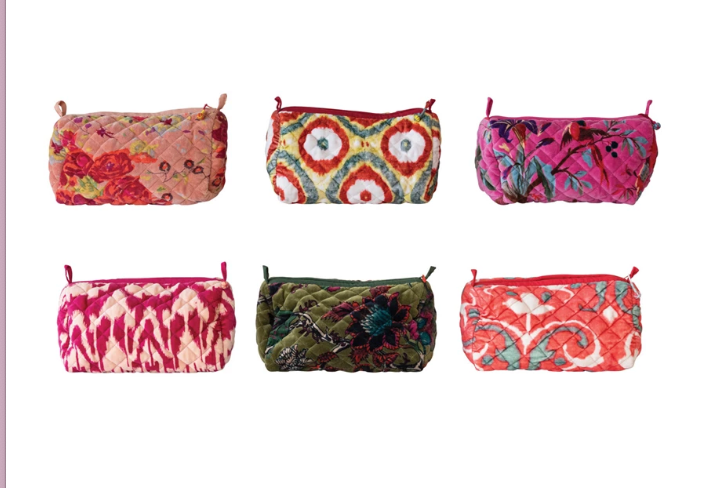 Zip Pouch w/ Interior Pockets & Coating