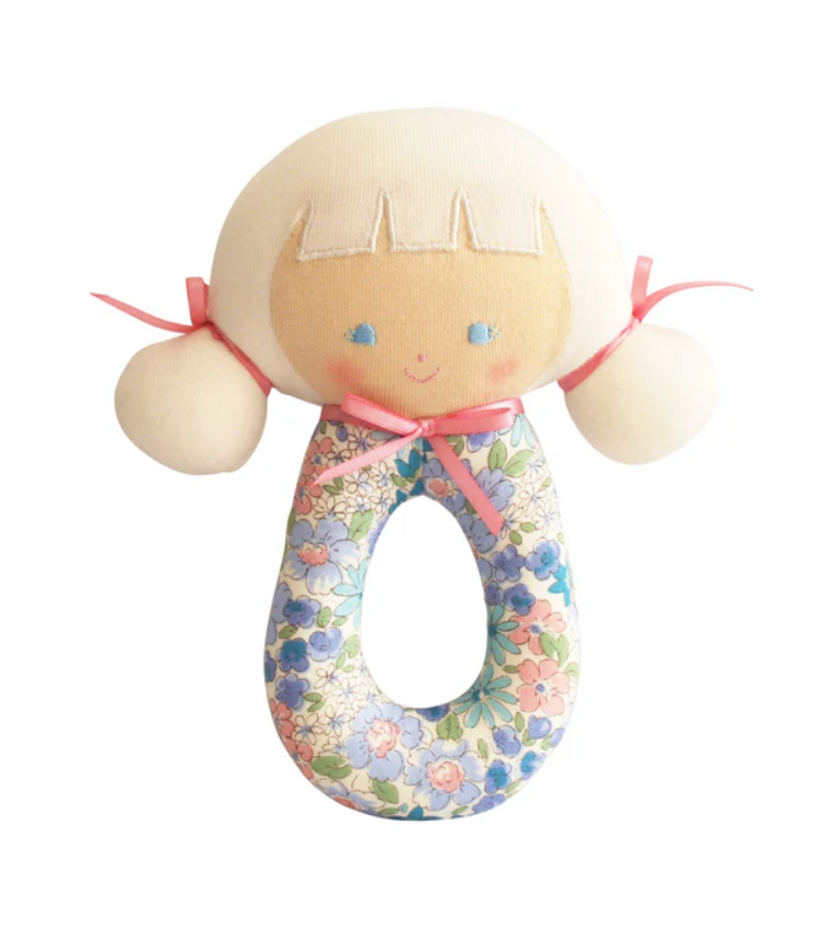 Audrey Grab Rattle Liberty Blue