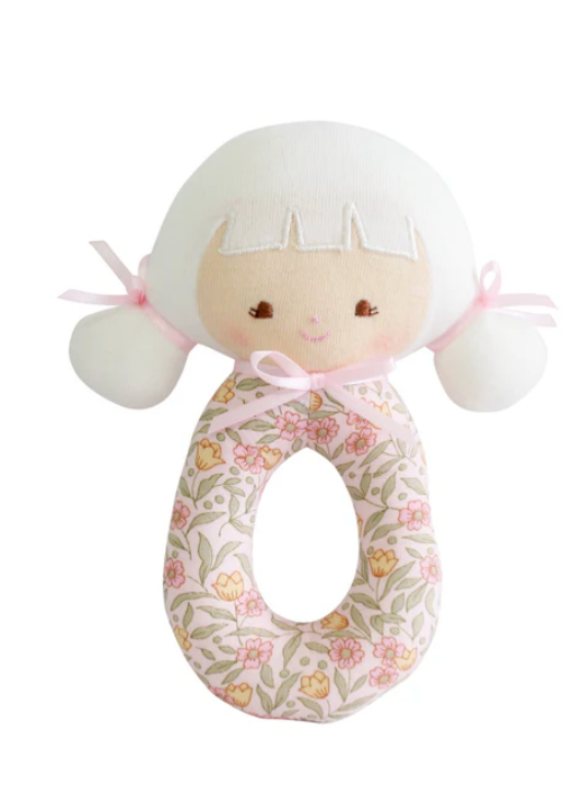 Audrey Grab Rattle Blossom Lily Pink