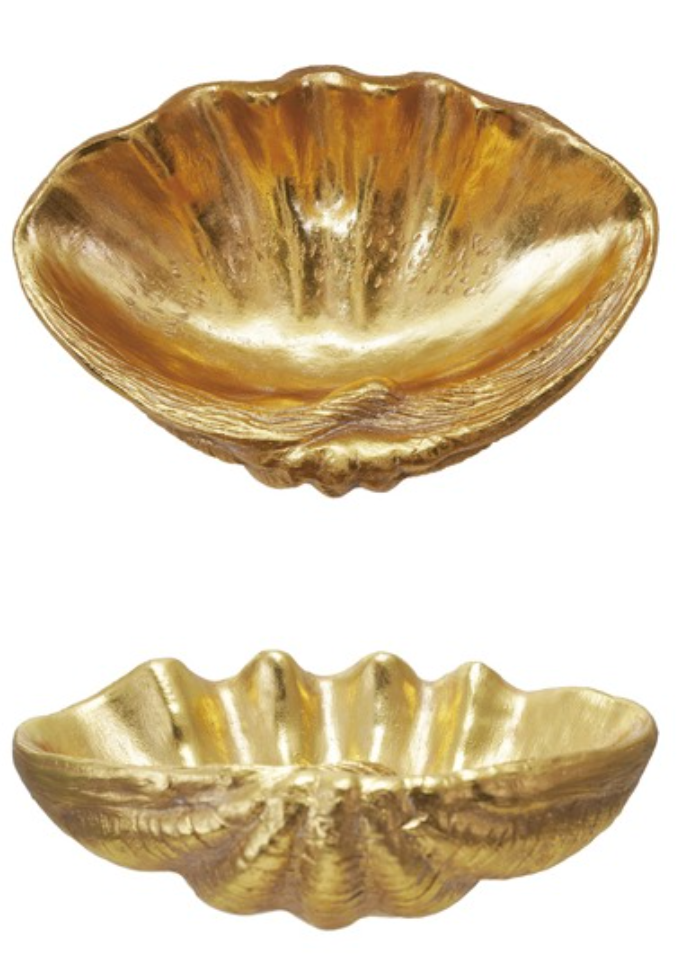 11-1/2"L Decorative Resin Shell Shaped Bowl