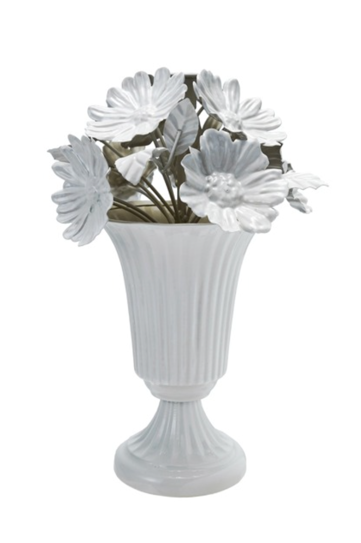 10"Rd Metal Floral Decoration