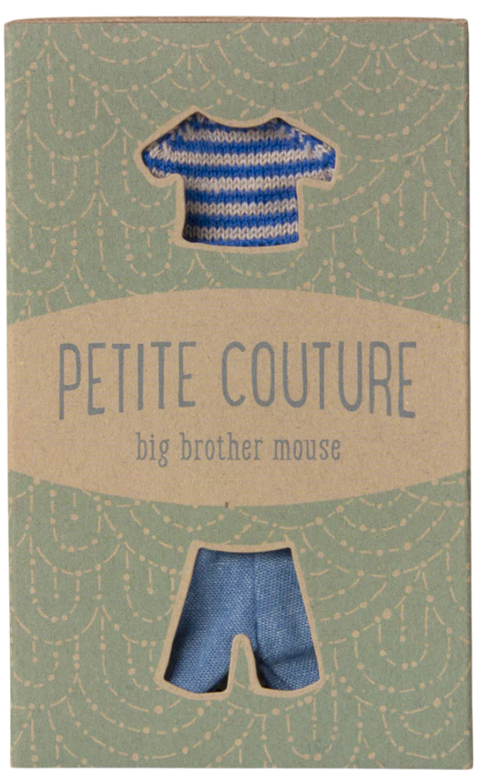 Knitted sweater and pants, Big brother mouse