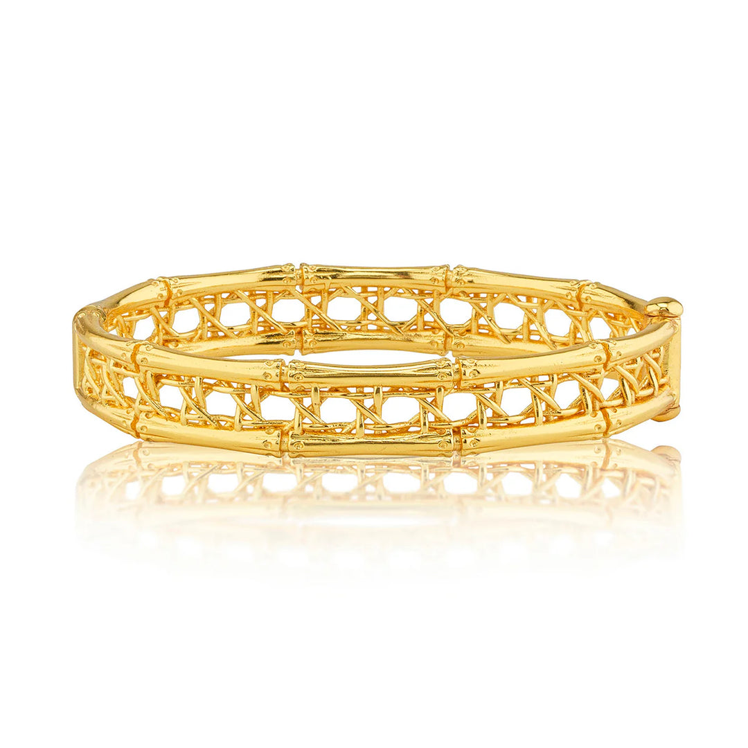 Veranda Canin Hinged Bangle S/M - Gold