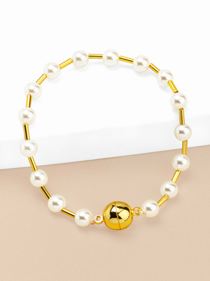 Pearl Bead Magnet Bracelet