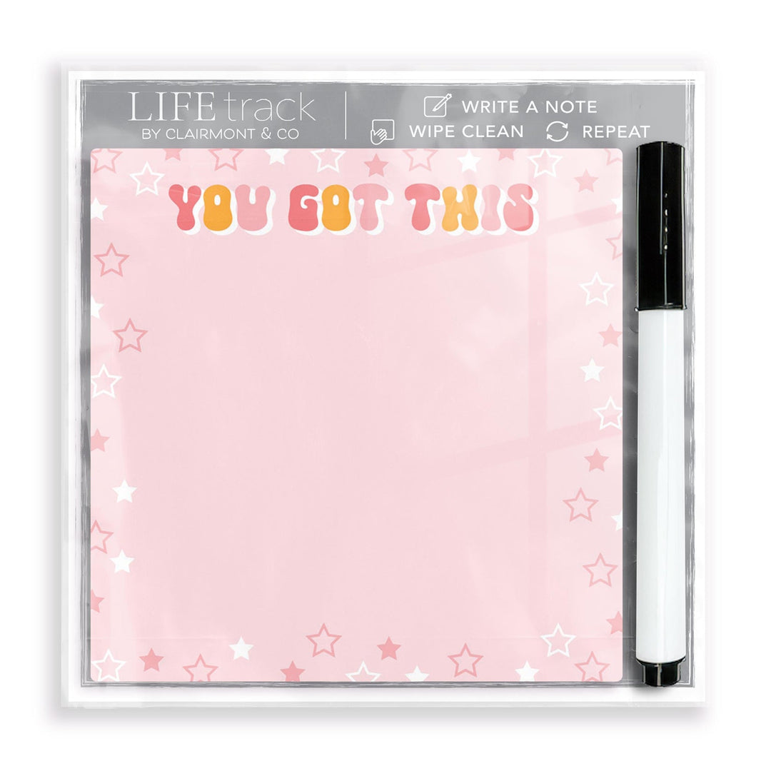 4x4 Dry Erase Notepad Happy Plans You Got This