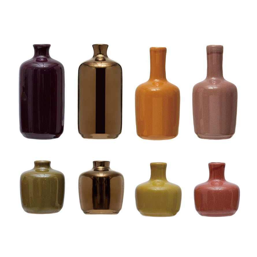 Stoneware Vases, Reactive Glaze