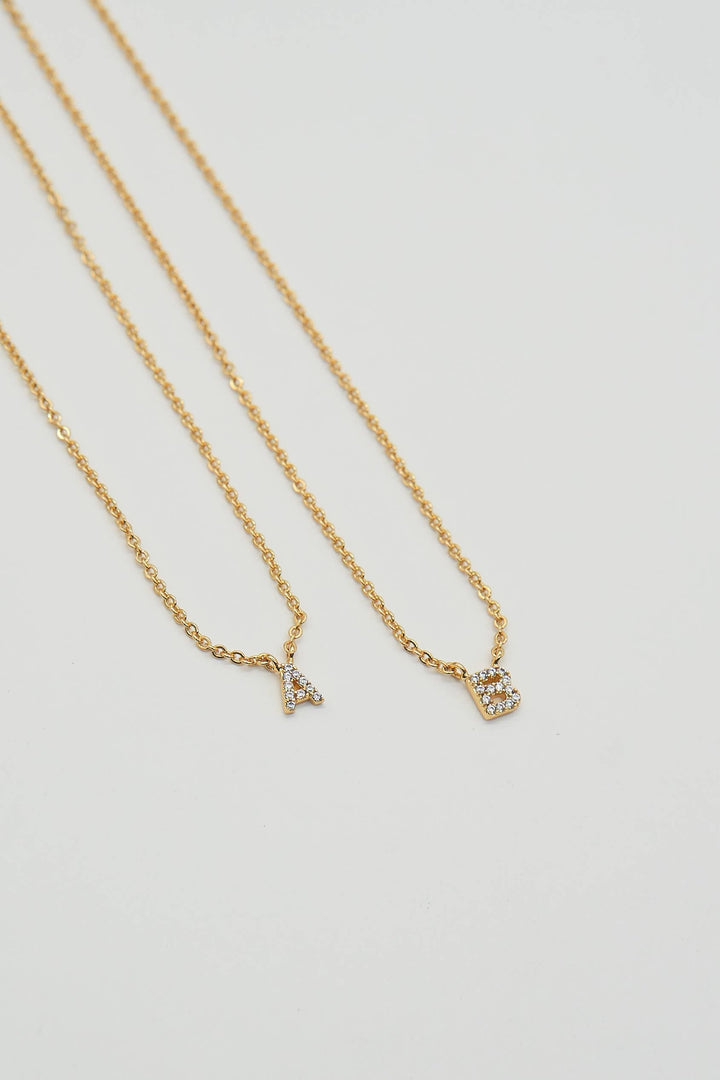 Shiny Initial Necklace: Holiday Favorite!: D