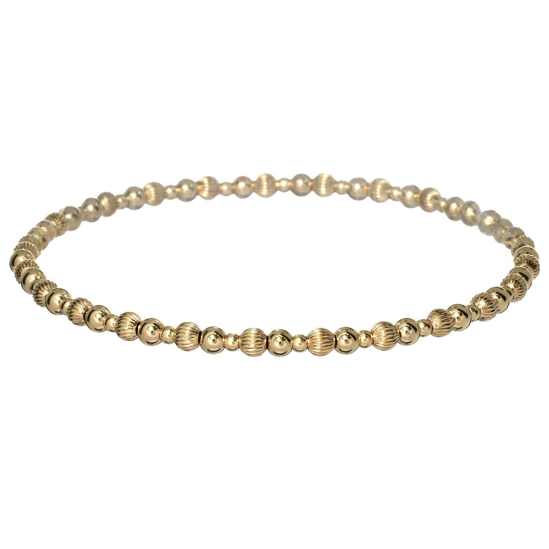 "COCO" 14K Gold Filled Bracelet: Gold Filled / Stretchy 6.5"