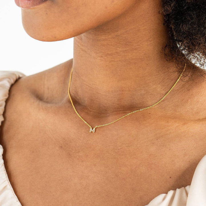 Shiny Initial Necklace: Holiday Favorite!: D