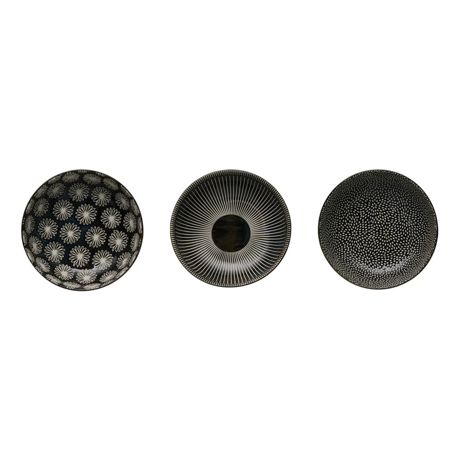 Stoneware Bowl, 3 Styles