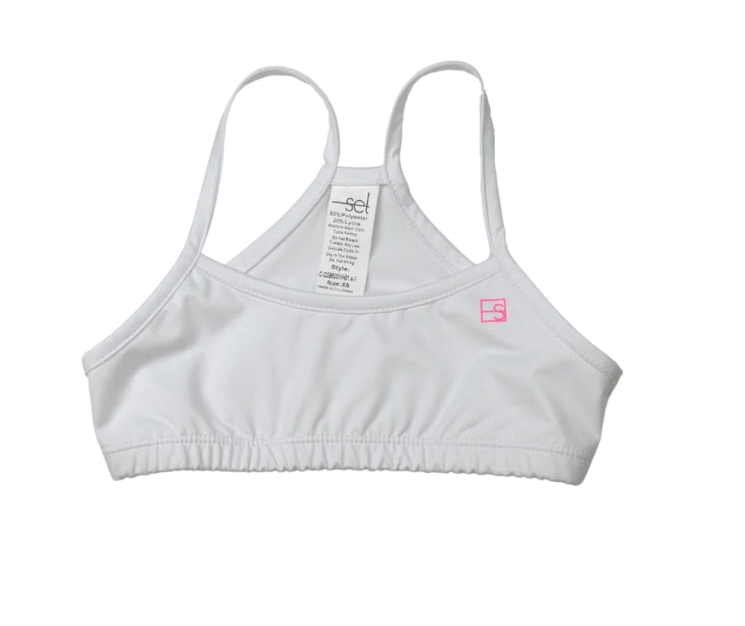 Briana Sports Bra- Classic White