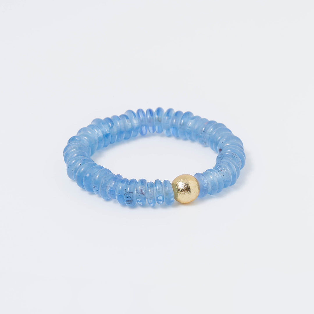 Light Blue Seascape Gold Ball