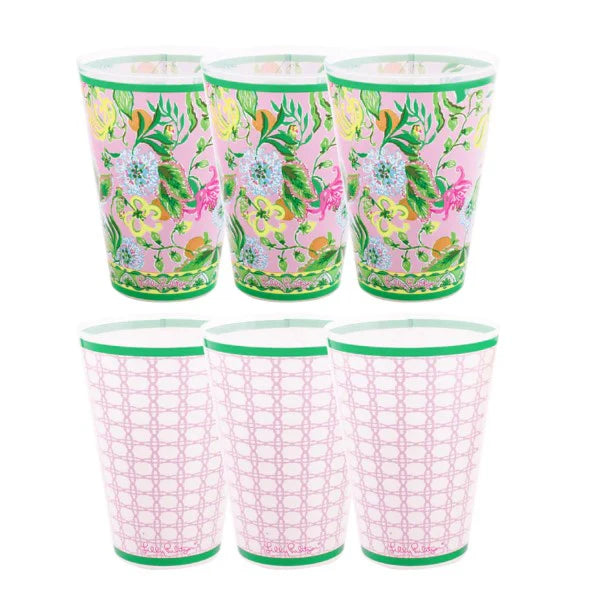 Pool Cups, Via Amore Spritzer/ Conch Shell Pink Can