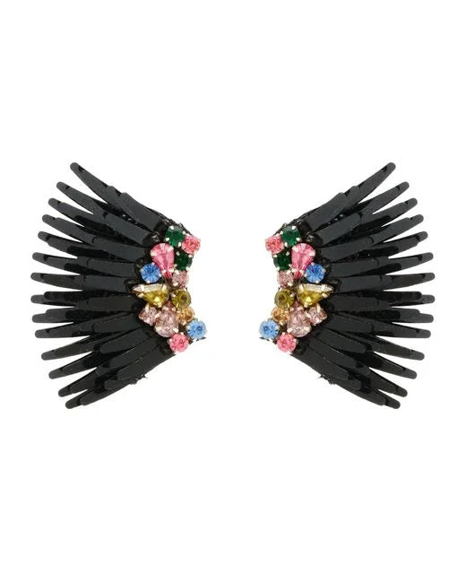 Mega Mini Madeline Earrings- Black Multi
