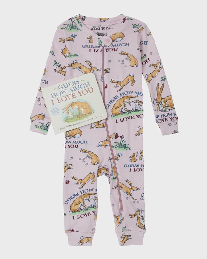 Pink Guess How Much I Love You Book and Infant Coverall Pink Guess How Much I Love You Book and Infant Coverall