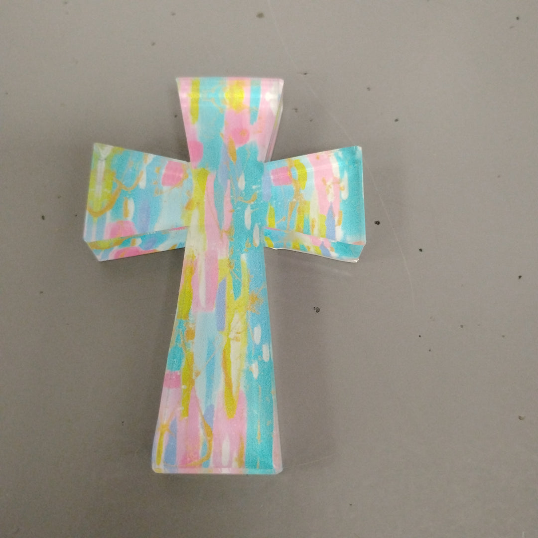 2x3" Cutout Acrylic Cross, Brights