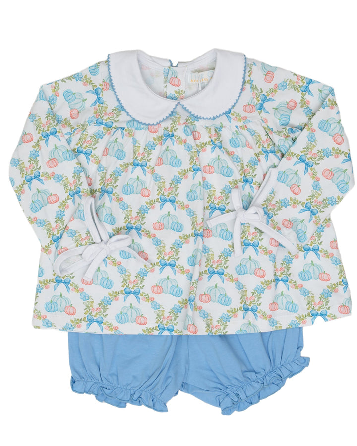 Mary Charlotte Pumpkin Bow Bloomer Set