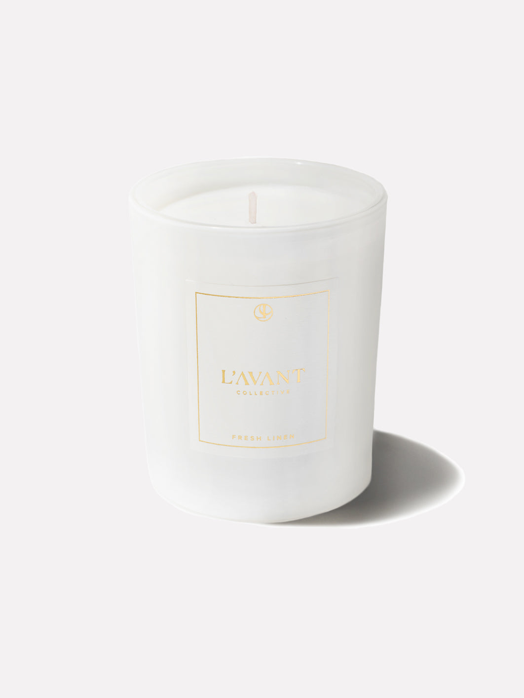 8oz White Candle - Fresh Linen