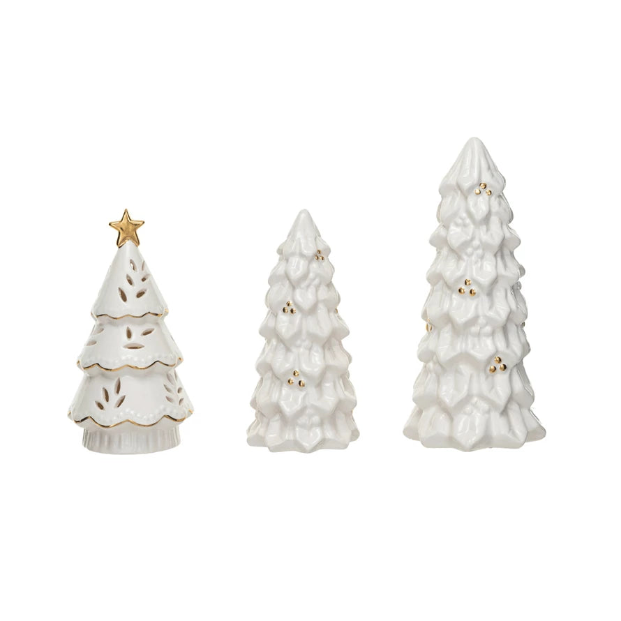 Stoneware Christmas Trees- INDIVIDUAL – The Oaks Apparel Co.