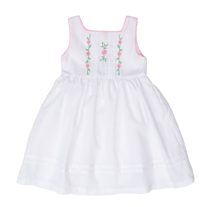 Naomi White Rosebud Dress
