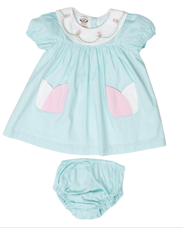 Dana Pink Tulip Bloomer Set