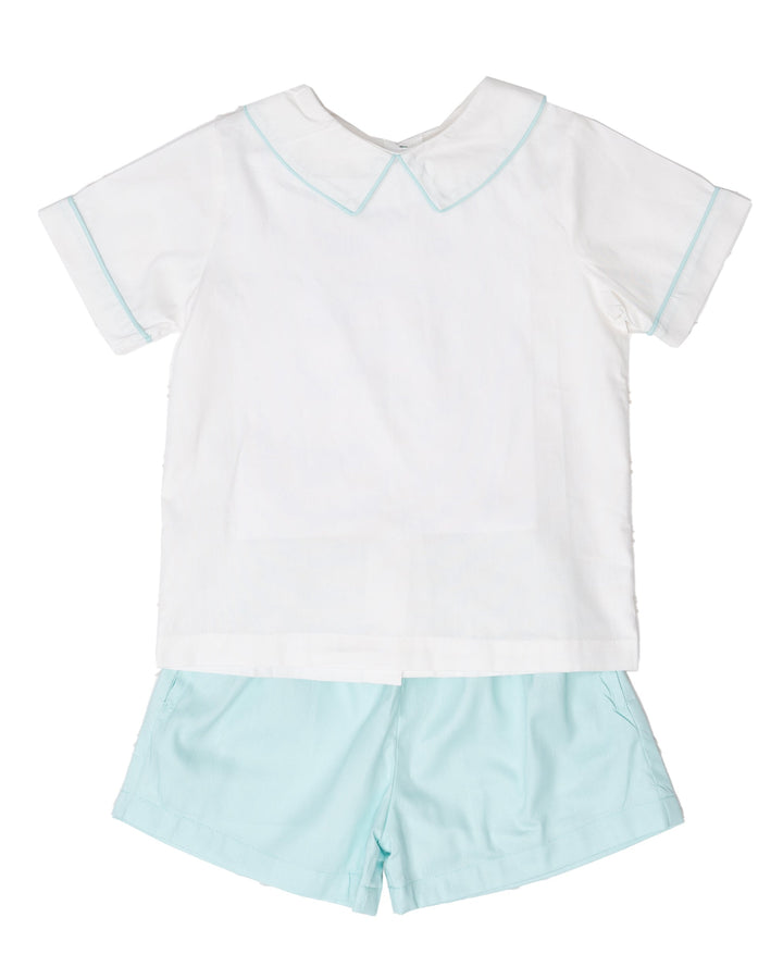 Silas Aqua Short Set