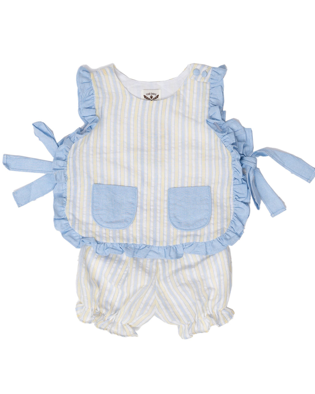 Lily Blue Yellow Striped Bloomer Set