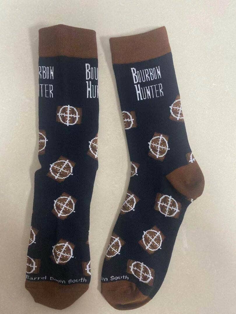 Barrel Down South - Bourbon Hunter Funny Socks
