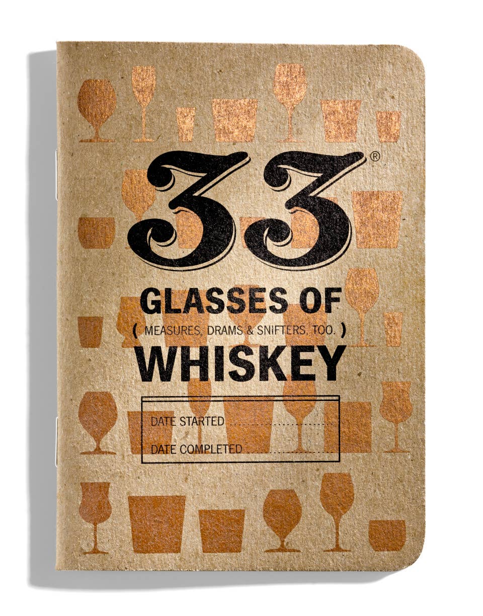 33 Books Co. - 33 Glasses Of Whiskey Tasting Notebook