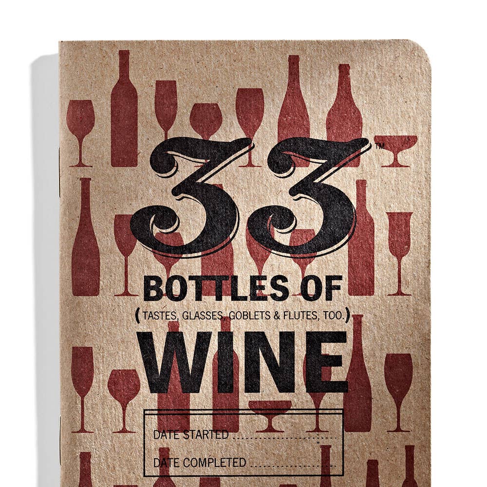33 Books Co. - 33 Bottles Of Wine Tasting Notebook